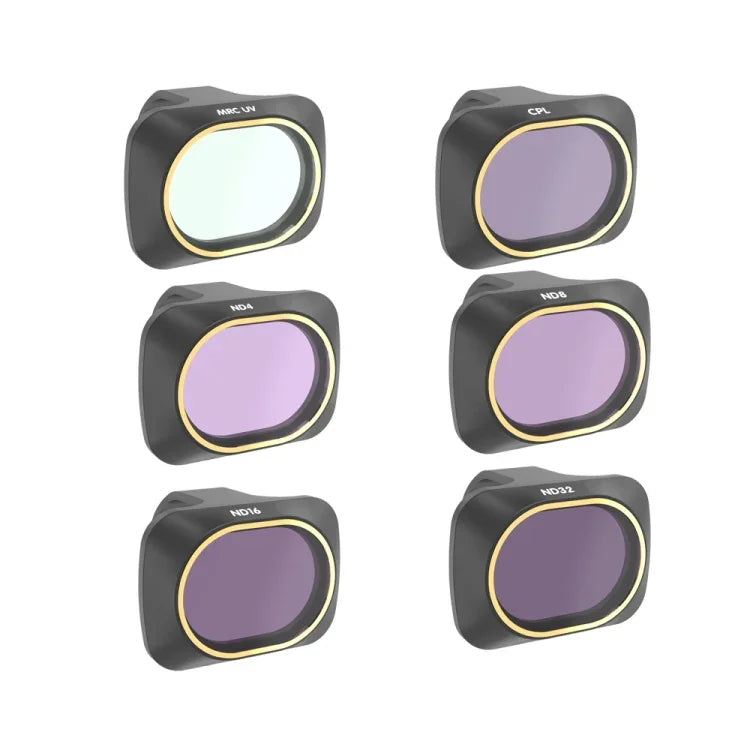 Filtro de Lente 6 em 1 UV + CPL + ND4 + ND8 + ND16 + ND32 para Drone JSR DJI MAVIC mini, UV + CPL + ND4 + ND8 + ND16 + ND32