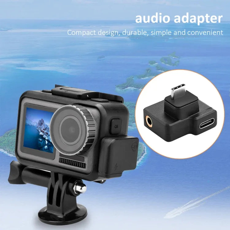 CYNOVA C-AC-003 Adaptador de Áudio para Carregamento para DJI Osmo Action 1