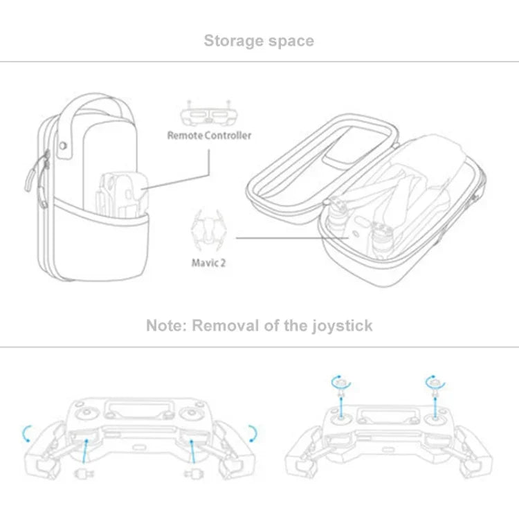 Bolsa de Armazenamento Portátil Mini PGYTECH P-HA-032 para DJI Mavic 2, P-HA-032