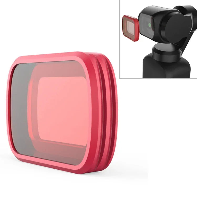 Filtro de Mergulho Profissional Vermelho Claro PGYTECH P-18C-016 para DJI Osmo Pocket, P-18C-016
