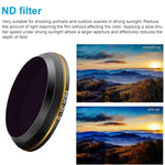 Filtro ND64 com Borda Dourada PGYTECH X4S-HD para DJI Inspire 2 / Câmera Gimbal X4S, ND64