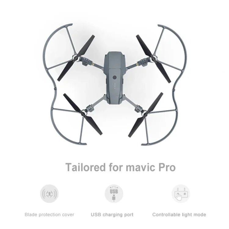 PGYTECH P-MA-124 Tampa de Proteção para Pás com LED Dedicado para DJI Mavic Pro, Para DJI Mavic Pro