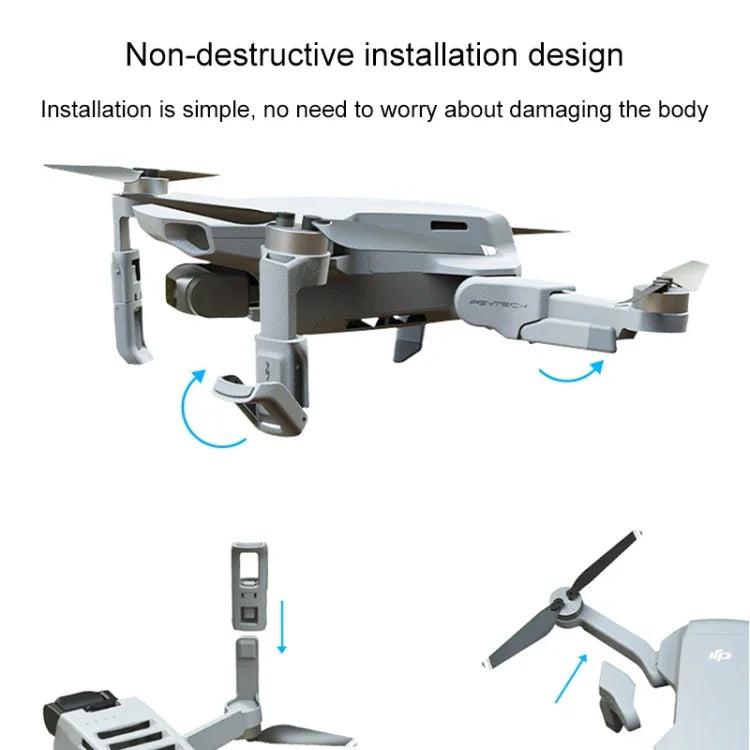 PGYTECH P-12A-012 Extensões Portáteis Elevadas para Trem de Pouso para DJI Mavic Mini