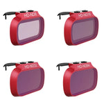 Conjunto de 4 Filtros ND8 / 16 / 32 / 64 para Lente com Dimerização PGYTECH P-12A-019 para DJI Mavic Mini, Filtros ND8 / 16 / 32 / 64