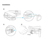 Conjunto de 4 Filtros ND8 / 16 / 32 / 64 para Lente com Dimerização PGYTECH P-12A-019 para DJI Mavic Mini, Filtros ND8 / 16 / 32 / 64