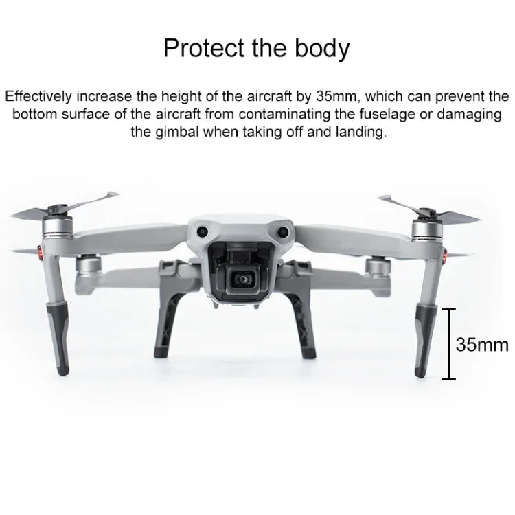 PGYTECH P-16A-036 Extensões Portáteis Elevadas para Trem de Pouso para DJI Mavic Air 2, Extensões