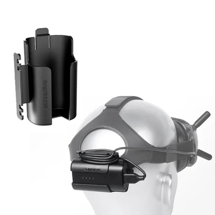Suporte de Clipe de Bateria Sunnylife Organizador de Cabos Enrolador Capa Protetora para DJI FPV Goggles V2, Suporte de Bateria Sunnylife