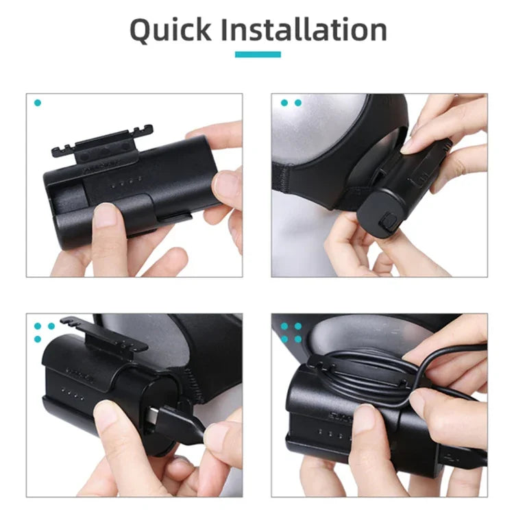 Suporte de Clipe de Bateria Sunnylife Organizador de Cabos Enrolador Capa Protetora para DJI FPV Goggles V2, Suporte de Bateria Sunnylife