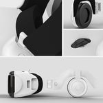 Óculos de Vídeo 3D de Realidade Virtual VR SHINECON G06EB, Adequados para Smartphones de 4.7 a 6.1 polegadas com Auscultadores HiFi, G06EB