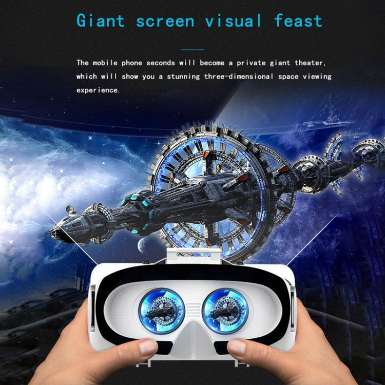 Óculos de Vídeo 3D de Realidade Virtual VR SHINECON G06EB, Adequados para Smartphones de 4.7 a 6.1 polegadas com Auscultadores HiFi, G06EB