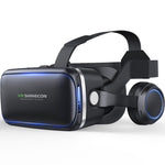 Óculos de Vídeo 3D de Realidade Virtual VR SHINECON G04E, Adequados para Smartphones de 3.5 a 6.0 polegadas com Auscultadores HiFi