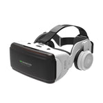 Óculos de Vídeo 3D de Realidade Virtual VR SHINECON G06E Adequados para Smartphone de 4,7 polegadas a 6,1 polegadas com Auscultadores, G06E