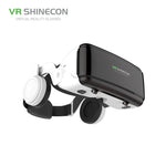 Óculos de Vídeo 3D de Realidade Virtual VR SHINECON G06E Adequados para Smartphone de 4,7 polegadas a 6,1 polegadas com Auscultadores, G06E