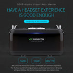 Óculos de Vídeo 3D de Realidade Virtual VR SHINECON G06E Adequados para Smartphone de 4,7 polegadas a 6,1 polegadas com Auscultadores, G06E