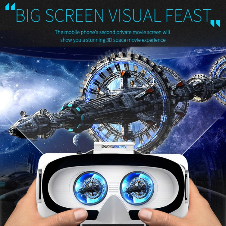 Óculos de Vídeo 3D de Realidade Virtual VR SHINECON G06E Adequados para Smartphone de 4,7 polegadas a 6,1 polegadas com Auscultadores, G06E