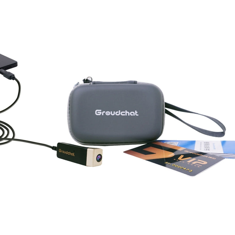 Câmara Inteligente Groudchat JP1DV1 1080P HD USB para Telemóvel com Microfone Incorporado com Absorção de Som e Redução de Ruído para Óculos, Pernas