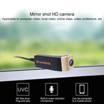 Câmara Inteligente Groudchat JP1DV1 1080P HD USB para Telemóvel com Microfone Incorporado com Absorção de Som e Redução de Ruído para Óculos, Pernas