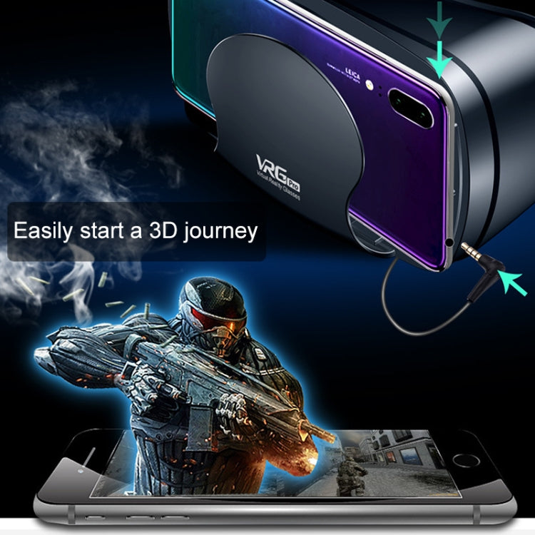 Óculos 3D VR para Telemóvel Tudo-em-um Versão Áudio Vídeo VRG Pro, sem Lentes Revestidas Blu-ray