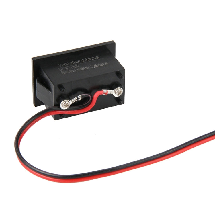 Medidor Digital de Voltagem Mini Impermeável IPX4 com Display de Luz Vermelha V40D 2 Fios, Medição de Voltagem: DC 15-120V, DT0001G, DT0001L, DT0001R