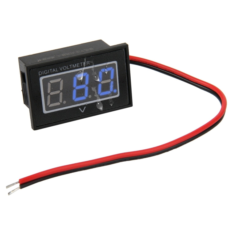 Medidor Digital de Voltagem Mini Impermeável IPX4 com Display de Luz Vermelha V40D 2 Fios, Medição de Voltagem: DC 15-120V, DT0001G, DT0001L, DT0001R