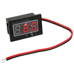 Medidor Digital de Voltagem Mini Impermeável IPX4 com Display de Luz Vermelha V40D 2 Fios, Medição de Voltagem: DC 15-120V, DT0001G, DT0001L, DT0001R