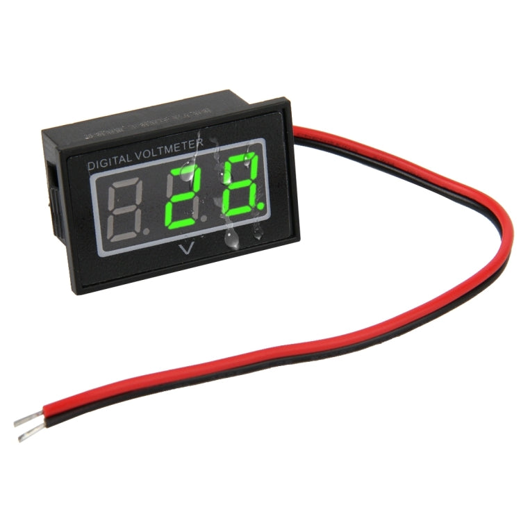 Medidor Digital de Voltagem Mini Impermeável IPX4 com Display de Luz Vermelha V40D 2 Fios, Medição de Voltagem: DC 2.5-30V, DT0002G, DT0002L, DT0002R