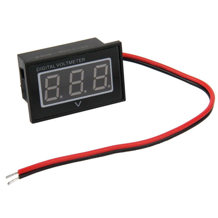 Medidor Digital de Voltagem Mini Impermeável IPX4 com Display de Luz Vermelha V40D 2 Fios, Medição de Voltagem: DC 2.5-30V, DT0002G, DT0002L, DT0002R