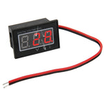 Medidor Digital de Voltagem Mini Impermeável IPX4 com Display de Luz Vermelha V40D 2 Fios, Medição de Voltagem: DC 2.5-30V, DT0002G, DT0002L, DT0002R