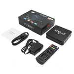 MXQ Pro 5G Media Player Full HD 1280 x 720 1GB+8GB RK30Board Quad Core Android 7.1 Caixa TV com Comando à Distância