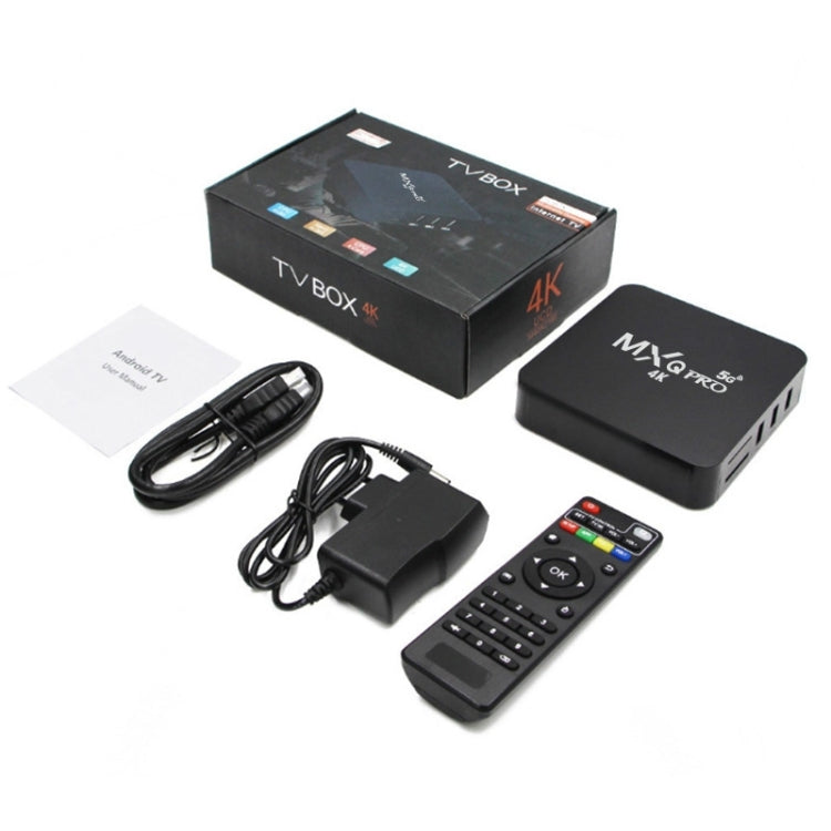 MXQ Pro 5G Media Player Full HD 1280 x 720 1GB+8GB RK30Board Quad Core Android 7.1 Caixa TV com Comando à Distância