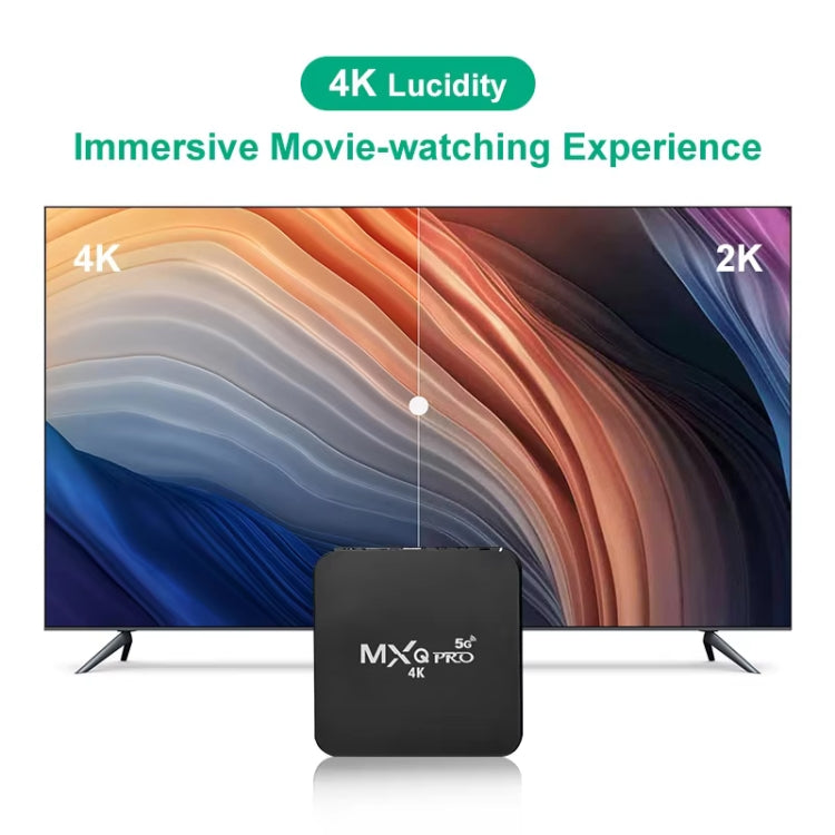 MXQ Pro 5G Media Player Full HD 1280 x 720 1GB+8GB RK30Board Quad Core Android 7.1 Caixa TV com Comando à Distância