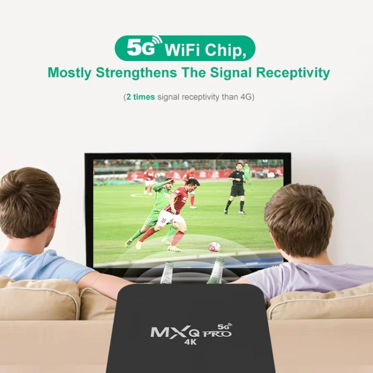 MXQ Pro 5G Media Player Full HD 1280 x 720 1GB+8GB RK30Board Quad Core Android 7.1 Caixa TV com Comando à Distância