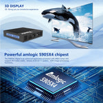 Tanix X4 Caixa TV Inteligente Android 11, Amlogic S905X4 Quad Core, 4GB+32GB, WiFi Duplo, BT, 4GB+32GB