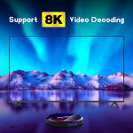 H96 Max 8K Ultra HD Smart TV Box Android 13.0 Media Player com Comando à Distância, RK3528 Quad-Core, 4GB+64GB, 4GB+64GB