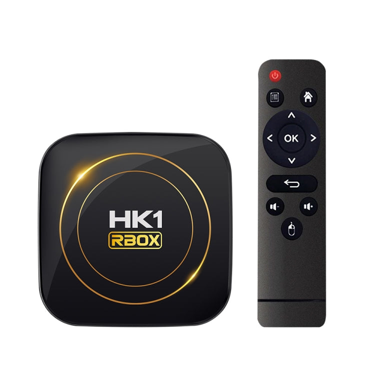 HK1 RBOX-H8S 4K Ultra HD Android 12.0 Smart TV Box com Comando à Distância, Allwinner H618 Quad-Core, 4GB+64GB, 4GB+64GB