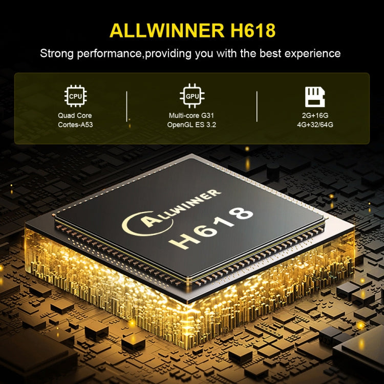 HK1 RBOX-H8S 4K Ultra HD Android 12.0 Smart TV Box com Comando à Distância, Allwinner H618 Quad-Core, 4GB+64GB, 4GB+64GB