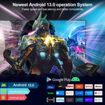 X88 Pro 13 Android 13.0 Caixa Smart TV com Comando à Distância, RK3528 Quad-Core, 4G+32GB, 4G+32GB
