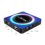 X88 Pro 13 Acrílico 8K Ultra HD Android 13.0 Caixa Smart TV com Comando à Distância, RK3528 Quad-Core, 4G+32GB, 4G+32GB