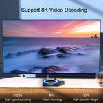X88 Pro 13 Acrílico 8K Ultra HD Android 13.0 Caixa Smart TV com Comando à Distância, RK3528 Quad-Core, 4G+32GB, 4G+32GB