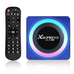 X88 Pro 13 Acrílico 8K Ultra HD Android 13.0 Caixa Smart TV com Comando à Distância, RK3528 Quad-Core, 4G+64GB, 4G+64GB