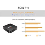 MXQ PROi 1080P 4K HD Smart TV BOX com Comando à Distância, Android 7.1 S905W Quad Core Cortex-A53 até 2GHz, RAM: 2GB, ROM: 16GB, Suporta WiFi, Ficha UK, 2GB+16GB, Ficha UK