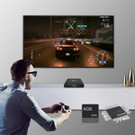 X96 Air 8K Smart TV BOX Android 9.0 Media Player com Comando à Distância, Quad-core Amlogic S905X3, RAM: 4GB, ROM: 32GB, WiFi Dual Band, Bluetooth, Ficha AU, 4GB+32GB