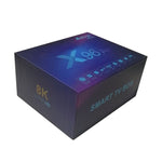 X96 Air 8K Smart TV BOX Android 9.0 Media Player com Comando à Distância, Quad-core Amlogic S905X3, RAM: 4GB, ROM: 32GB, WiFi Dual Band, Bluetooth, Ficha AU, 4GB+32GB