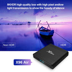 X96 Air 8K Smart TV BOX Android 9.0 Media Player com Comando à Distância, Quad-core Amlogic S905X3, RAM: 4GB, ROM: 32GB, WiFi Dual Band, Bluetooth, Ficha AU, 4GB+32GB
