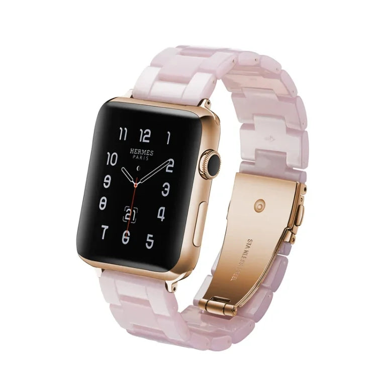 Correia de Relógio Simples e Fashion em Resina, Para Apple Watch Série 4 44mm & Série 3 & 2 & 1 42mm, Para Apple Watch Série 4 40mm & Série 3 & 2 & 1 38mm, Para Apple Watch Série 4 44mm & Série 3 & 2 & 1 42mm & Série 3 & 2 & 1 42mm