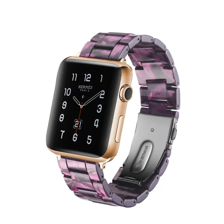 Correia de Relógio Simples e Fashion em Resina, Para Apple Watch Série 4 44mm & Série 3 & 2 & 1 42mm, Para Apple Watch Série 4 40mm & Série 3 & 2 & 1 38mm, Para Apple Watch Série 4 44mm & Série 3 & 2 & 1 42mm & Série 3 & 2 & 1 42mm