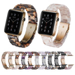 Correia de Relógio Simples e Fashion em Resina, Para Apple Watch Série 4 44mm & Série 3 & 2 & 1 42mm, Para Apple Watch Série 4 40mm & Série 3 & 2 & 1 38mm, Para Apple Watch Série 4 44mm & Série 3 & 2 & 1 42mm & Série 3 & 2 & 1 42mm