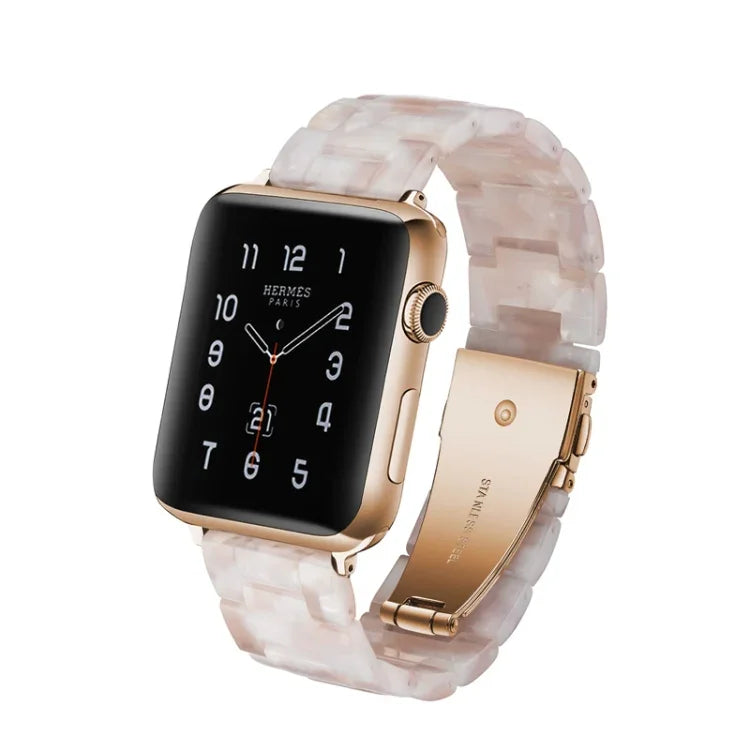 Correia de Relógio Simples e Fashion em Resina, Para Apple Watch Série 4 44mm & Série 3 & 2 & 1 42mm, Para Apple Watch Série 4 40mm & Série 3 & 2 & 1 38mm, Para Apple Watch Série 4 44mm & Série 3 & 2 & 1 42mm & Série 3 & 2 & 1 42mm