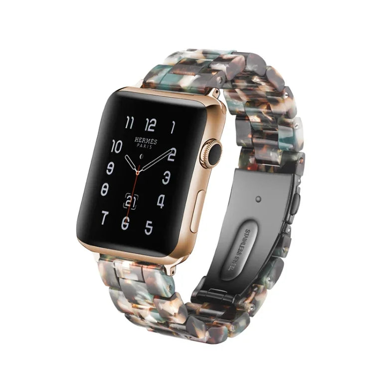 Correia de Relógio Simples e Fashion em Resina, Para Apple Watch Série 4 44mm & Série 3 & 2 & 1 42mm, Para Apple Watch Série 4 40mm & Série 3 & 2 & 1 38mm, Para Apple Watch Série 4 44mm & Série 3 & 2 & 1 42mm & Série 3 & 2 & 1 42mm