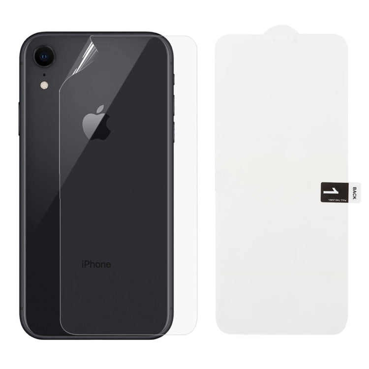 Película hidrogel macia protetora de cobertura total traseira para iPhone XR (traseira) (1 unidade)